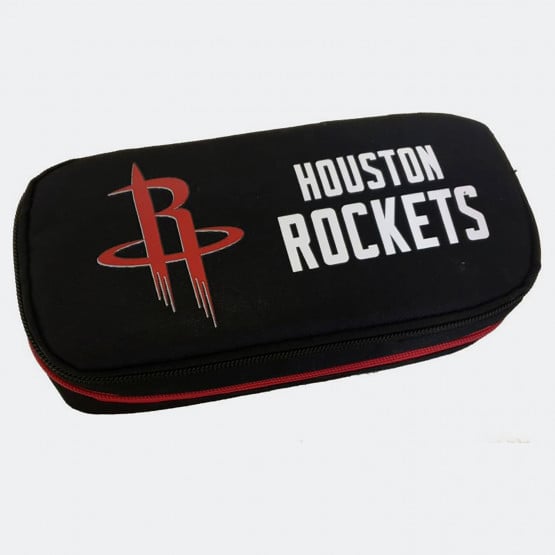 NBA Houston Rockets Κασετίνα Βαρελάκι Οβάλ 9 x 21 x 6 cm