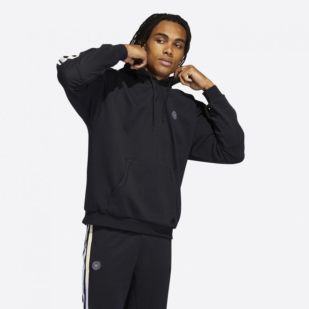 adidas Performance Donovan Mitchell Ανδρική Μπλούζα με Κουκούλα