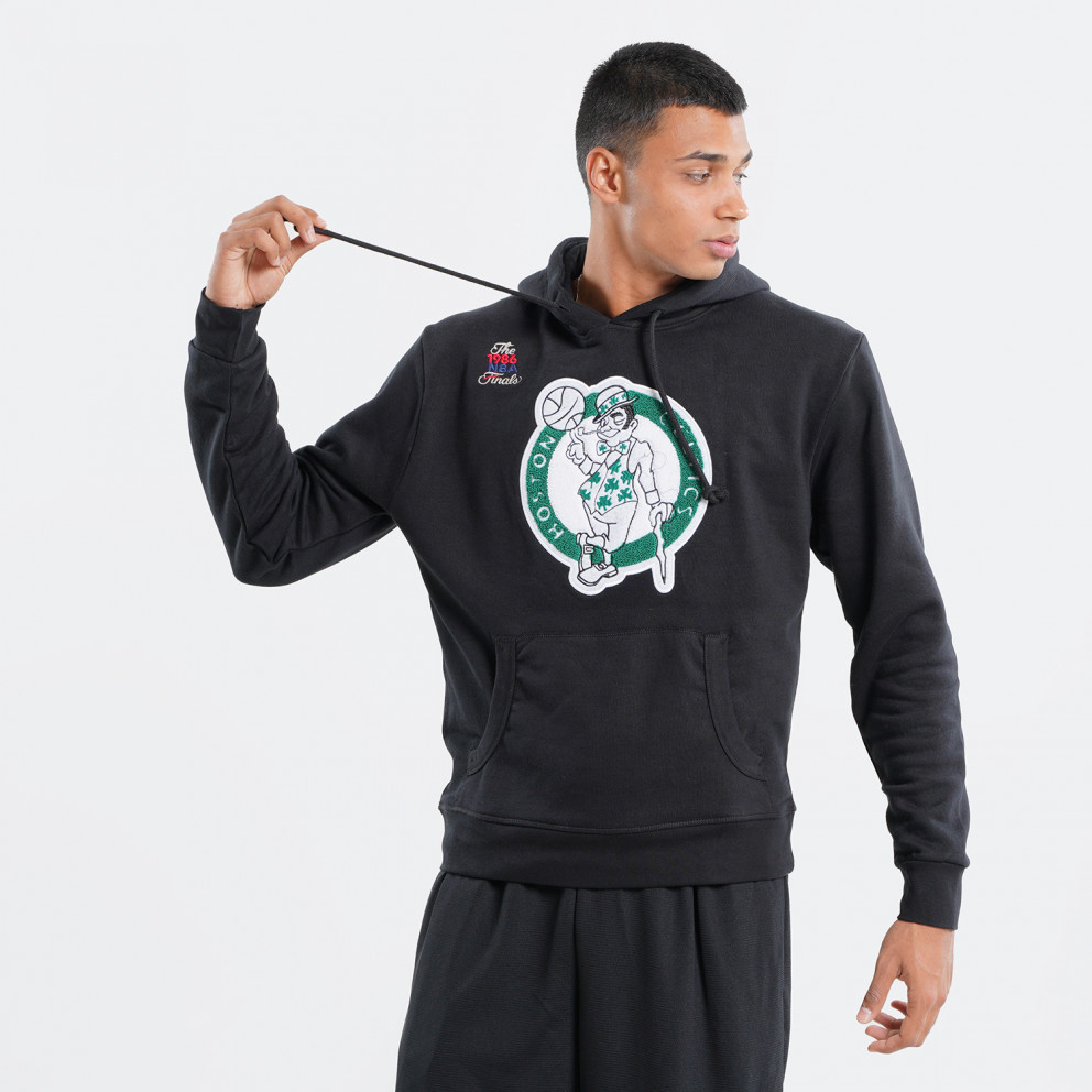 Mitchell & Ness Chenille Logo Boston Celtics Ανδρική Μπλούζα με Κουκούλα