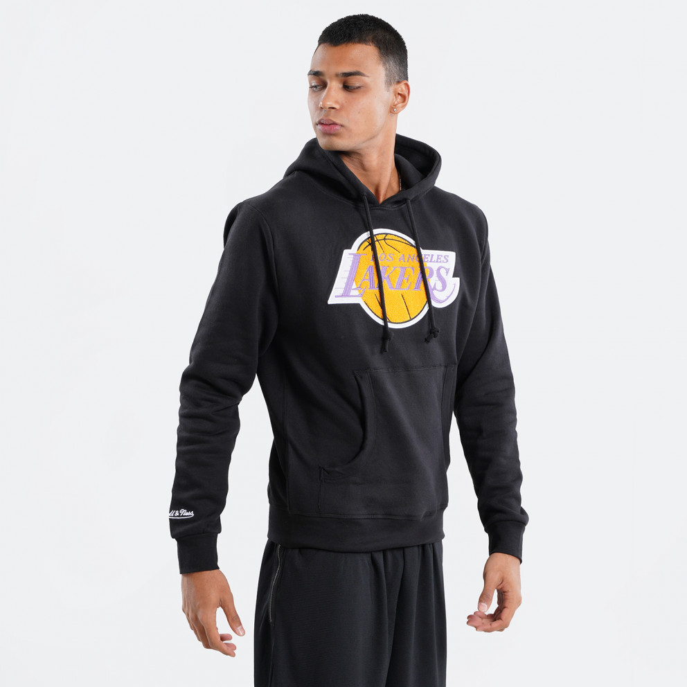 Mitchell & Ness Chenille Logo LA Lakers Ανδρική Μπλούζα με Κουκούλα