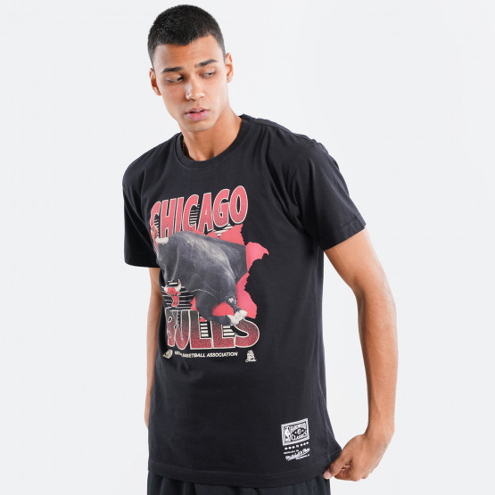 Mitchell & Ness Scenic Chicago Bulls Mens' T-shirt