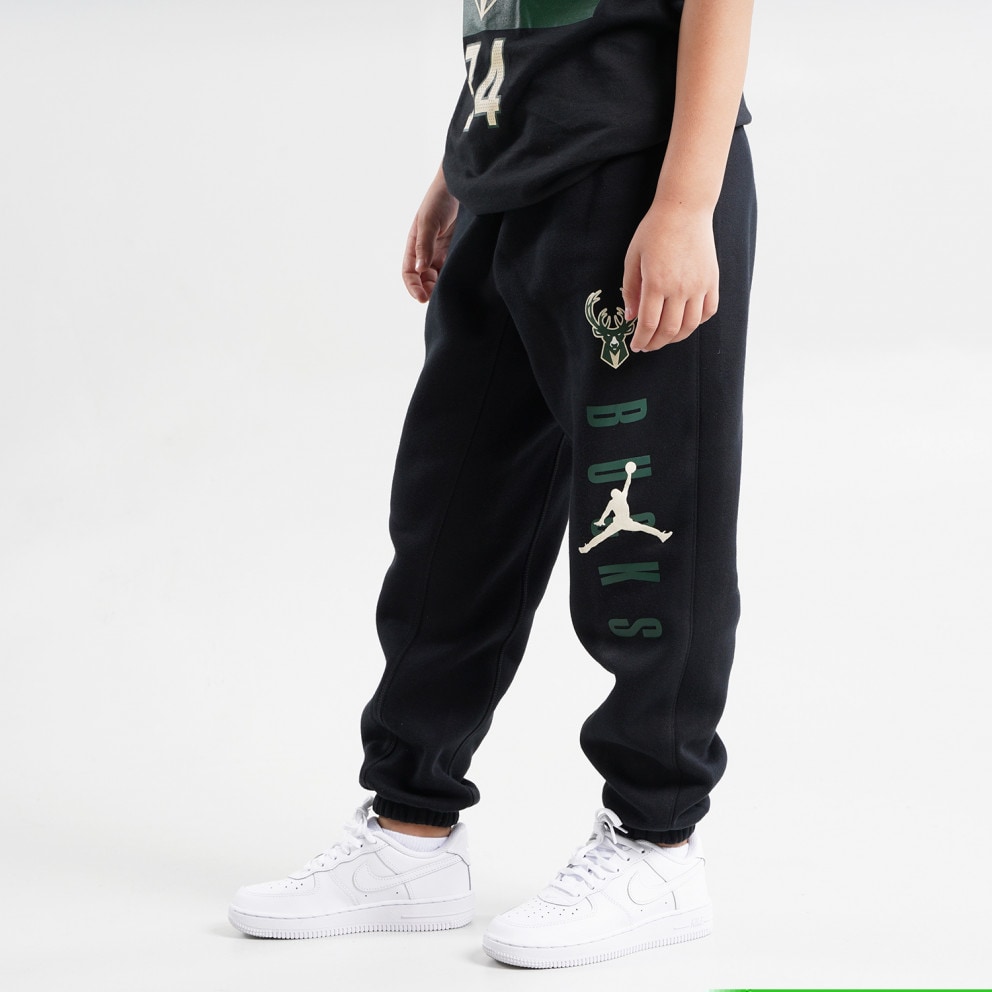 Jordan Milwaukee Bucks Fleece Statement Παιδικό Παντελόνι Φόρμας