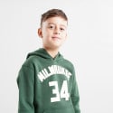 Nike Pro Essential Milwaukee Bucks Giannis Antetokounmpo Παιδική Μπλούζα με Κουκούλα