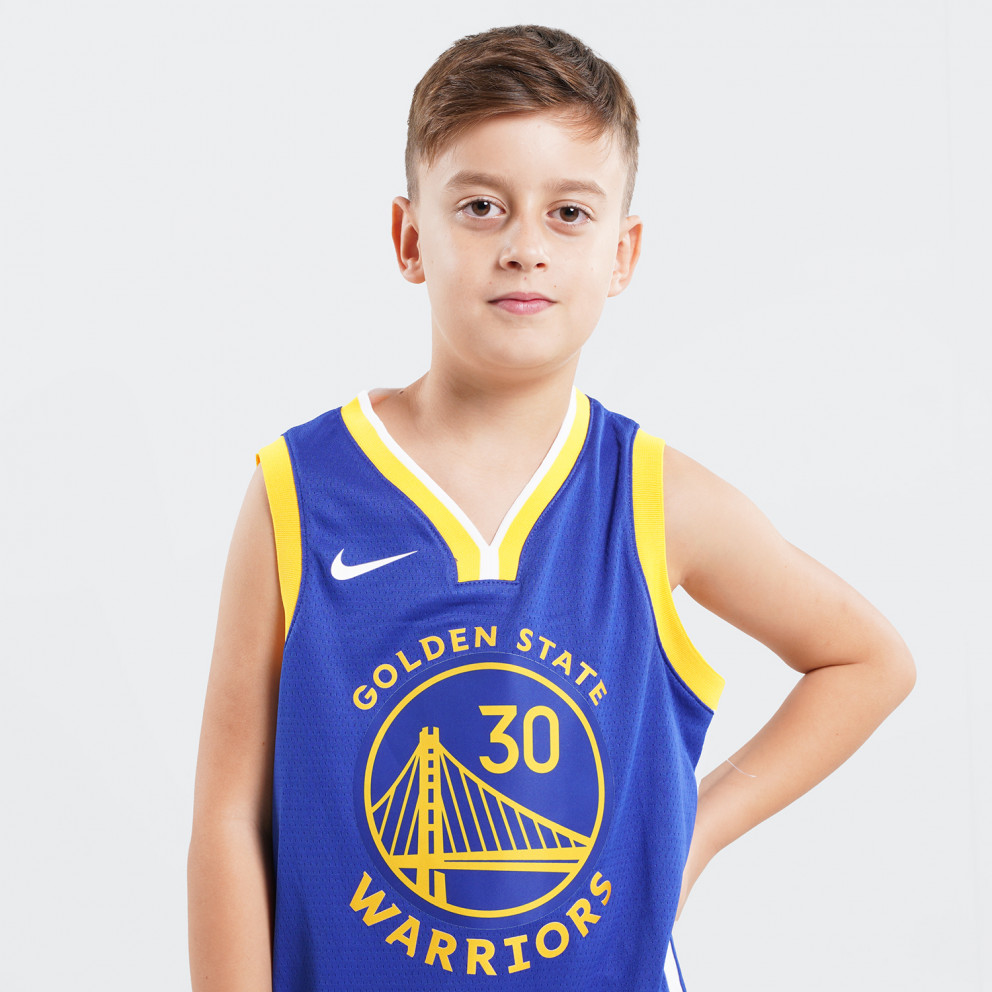 Nike NBA Swingman Icon Golden State Warriors Stephen Curry Παιδική Φανέλα για Μπάσκετ