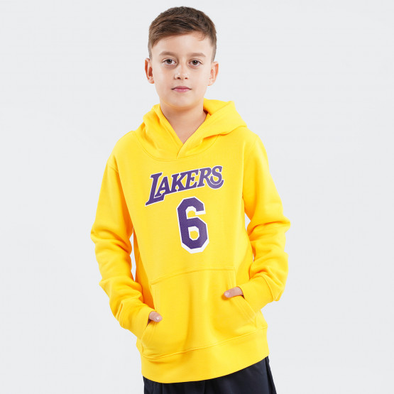 Nike NBA Los Angeles Lakers Lebron James Παιδική Μπλούζα με Κουκούλα