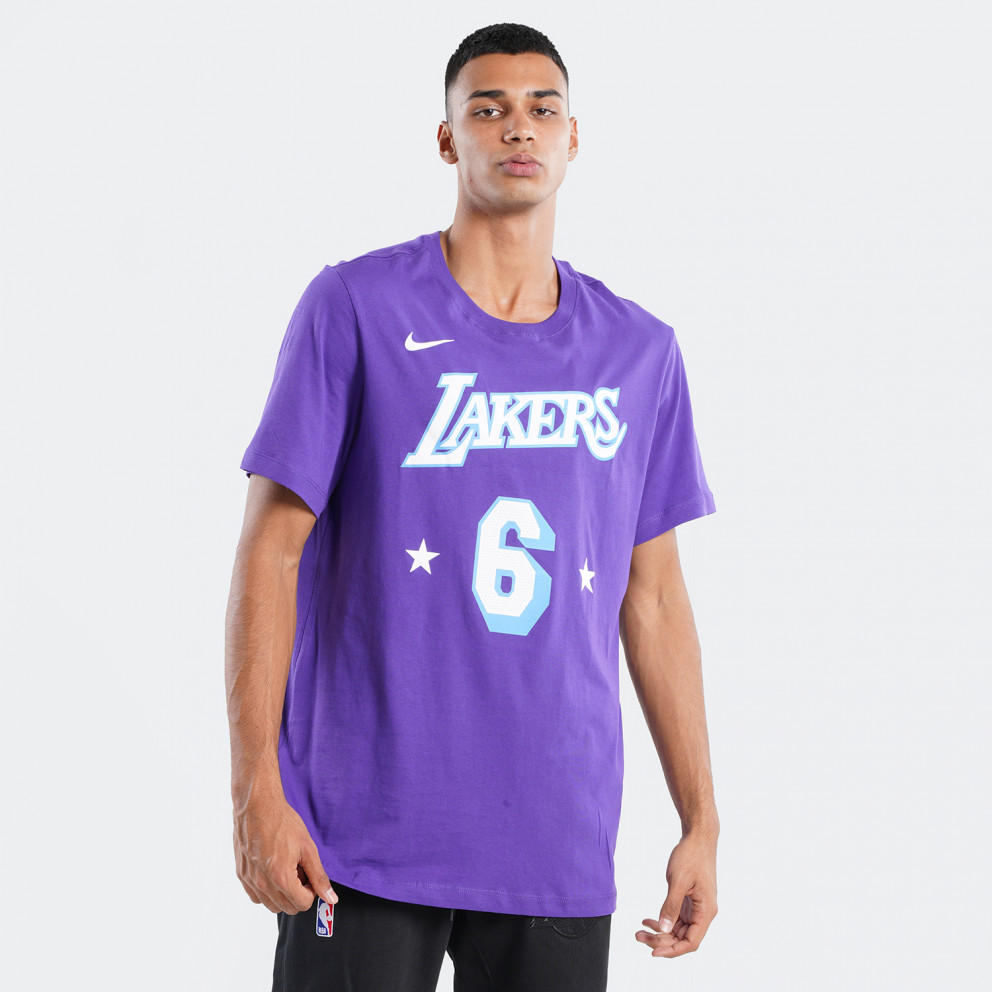 Nike NBA LeBron James Los Angeles Lakers City Edition Men's T-Shirt