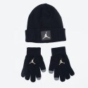 Jordan Metal Jumpman Patch Infant's Set Beanie and Gloves