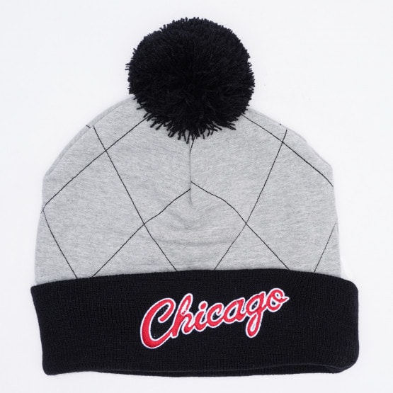 Mitchell & Ness Quilted Pom Beanie Chicago Bulls Mens' Beanie