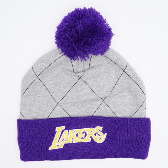 Mitchell & Ness Quilted Pom Beanie Los Angeles  Ανδρικός Σκούφος