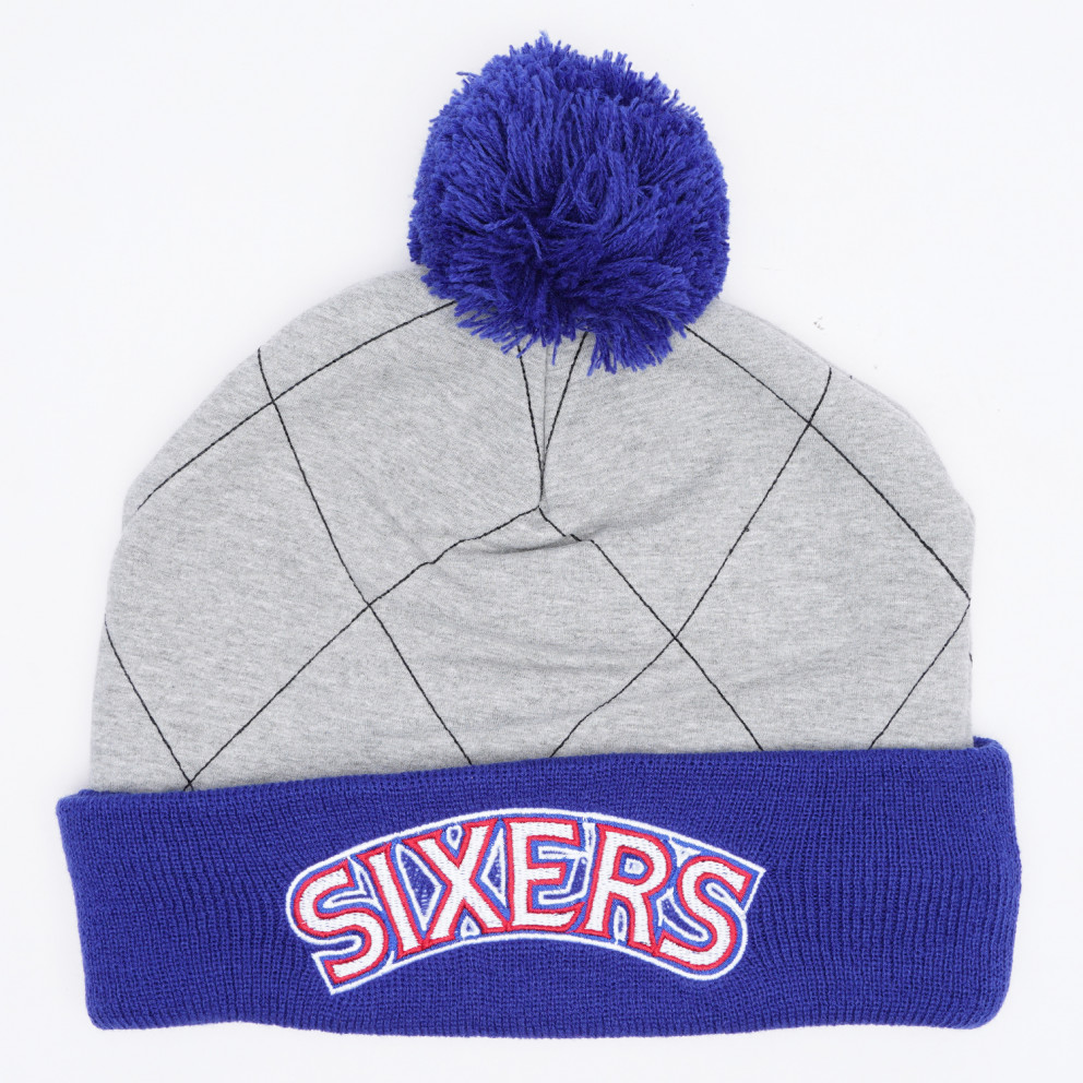 Mitchell & Ness Quilted Pom Beanie Philadelphia Ανδρικός Σκούφος