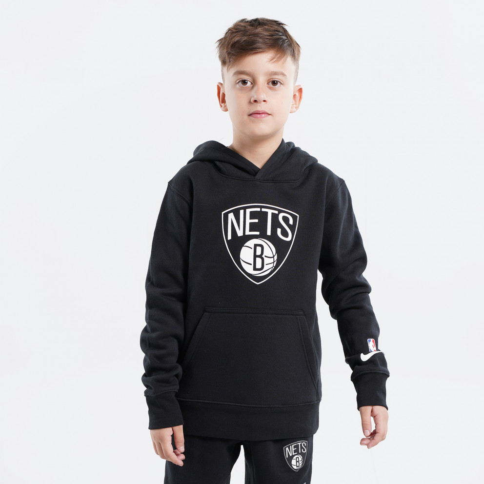 Nike NBA Brooklyn Nets Παιδική Μπλούζα με Κουκούλα