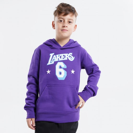 Nike Los Angeles Lakers Lebron James Παιδική Μπλούζα με Κουκούλα