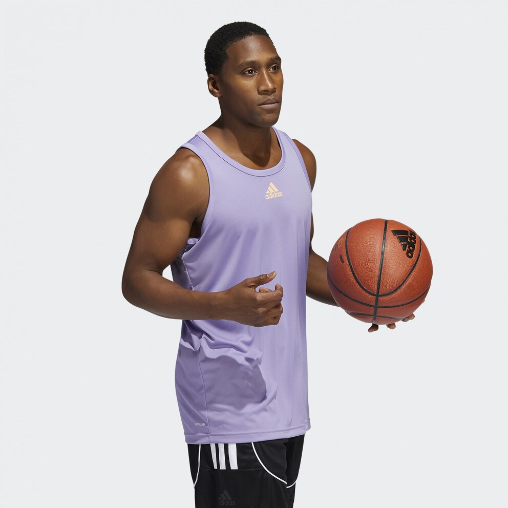 adidas Heathered Ανδρική Αμάνικη Μπλούζα