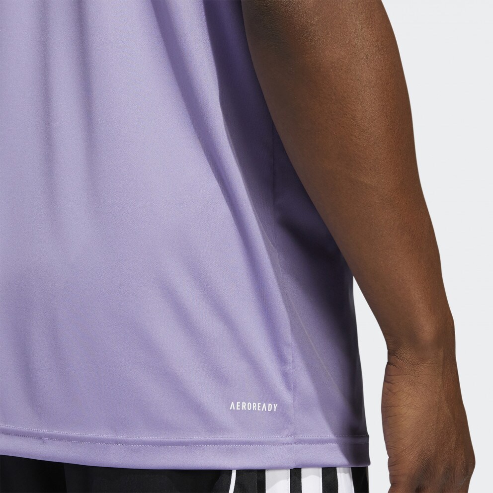 adidas Heathered Ανδρική Αμάνικη Μπλούζα