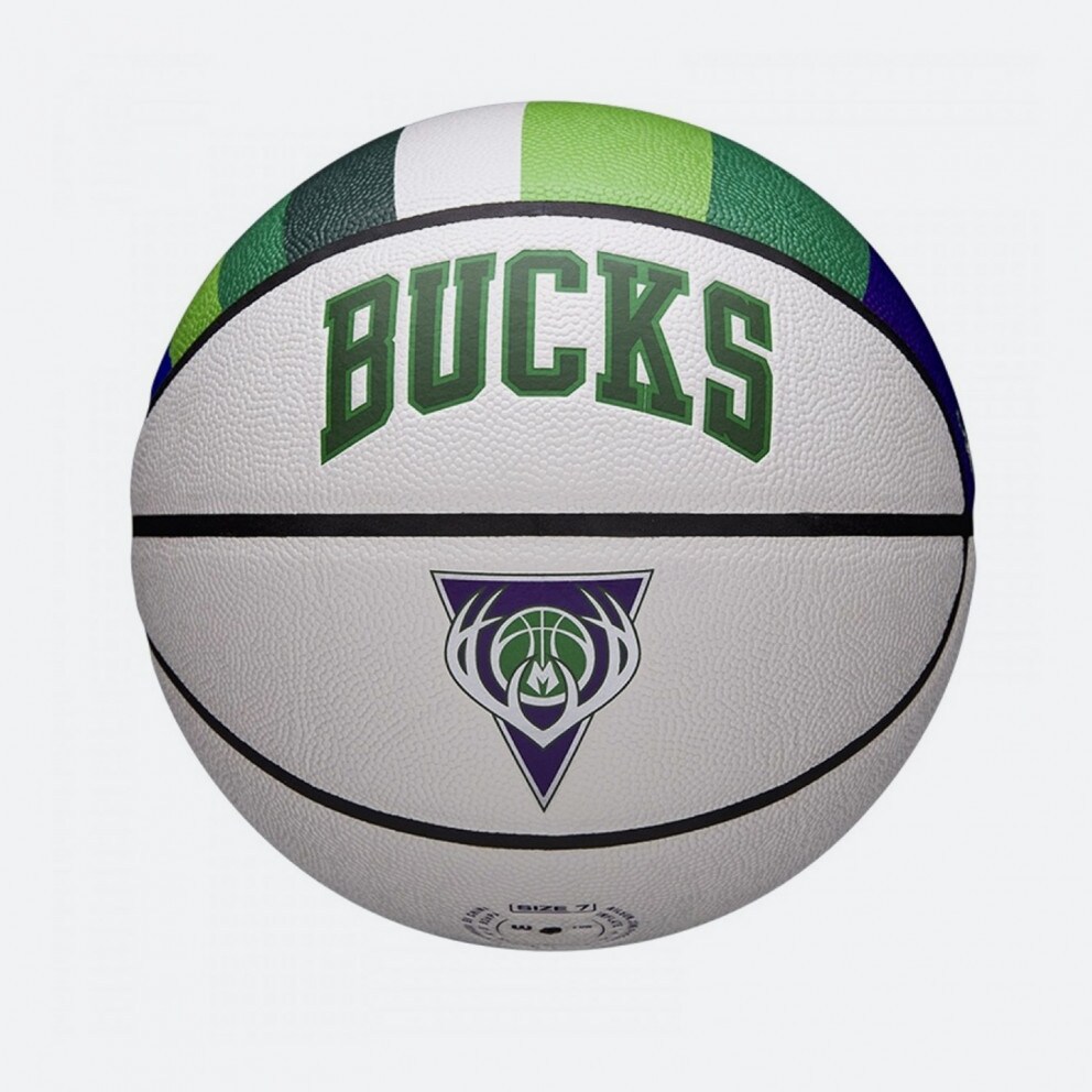 Wilson NBA Milwaukee Bucks City Collector Basketball No 7