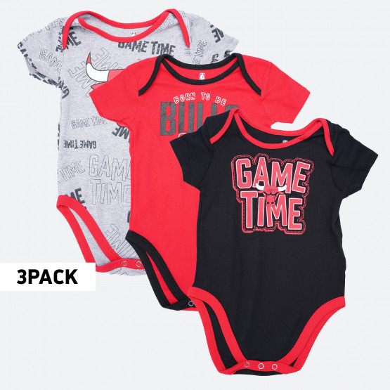 NBA Game Time Chicago Bulls 3-Pack Infants' Bodysuit