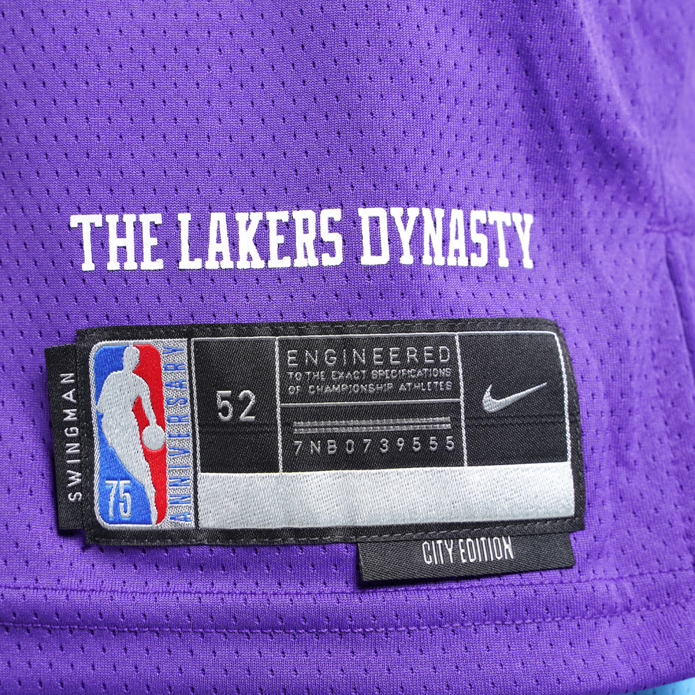 Nike Dri-FIT NBA Lebron James Los Angeles Lakers City Edition Swingman Ανδρική Φανέλα Μπάσκετ