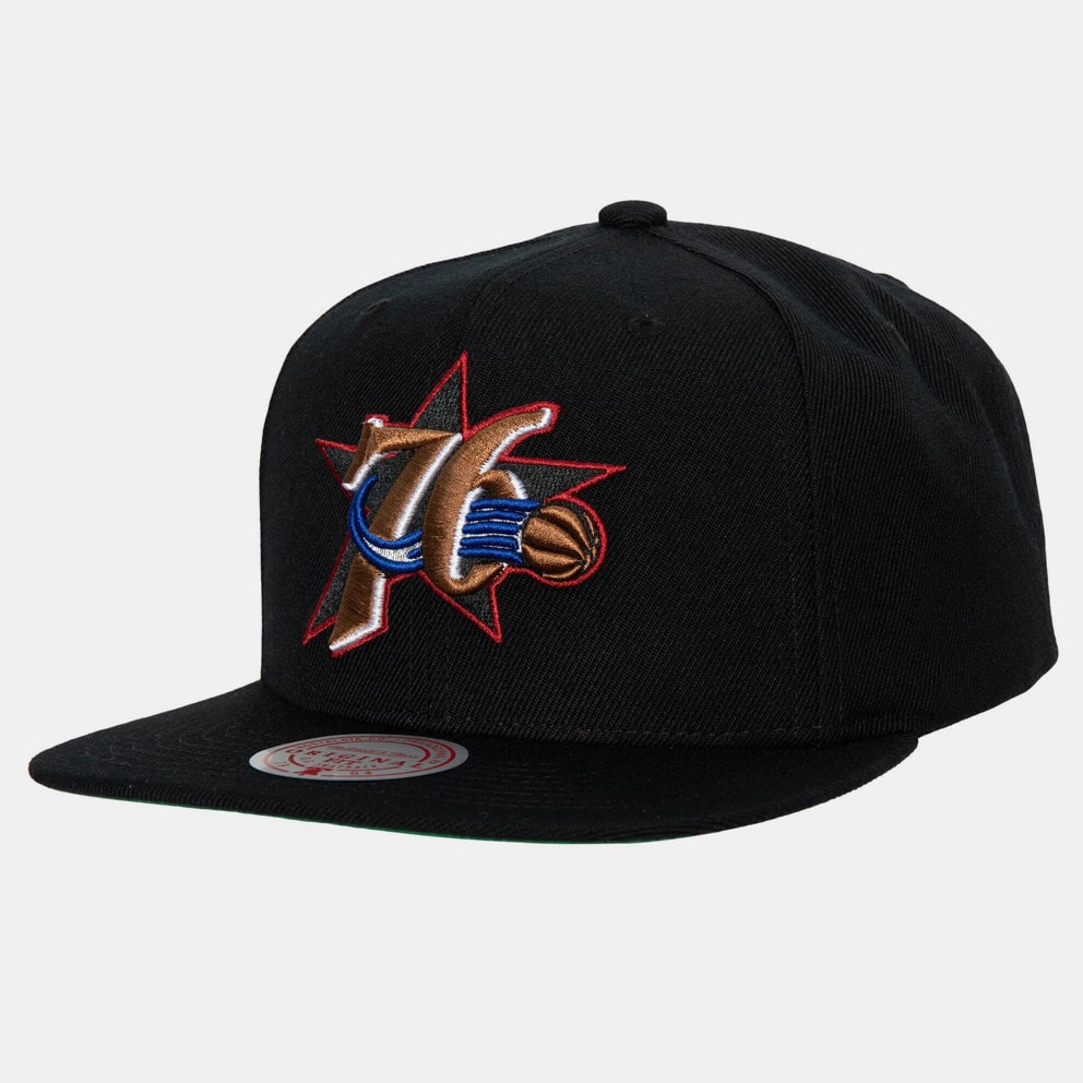 Mitchell & Ness Team Ground 2.0 HWC Philadelphia 76ers Unisex Hat Black ...