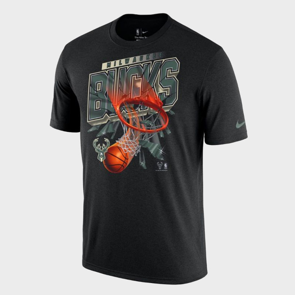 Nike NBA Milwaukee Bucks Courtside Shattered Men's T-shirt