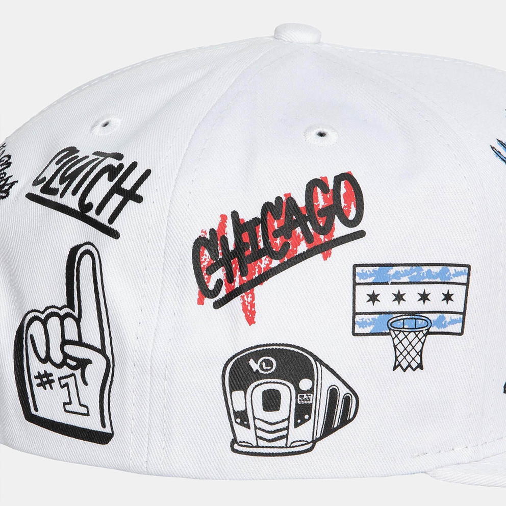 Mitchell & Ness NBA Hand Drawn Chicago Bulls Men's Snapback Cap
