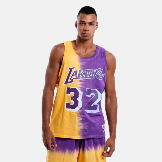 Mitchell & Ness Magic Johnson Los Angeles Lakers Tie-Dye Ανδρική Αμάνική Μπλούζα