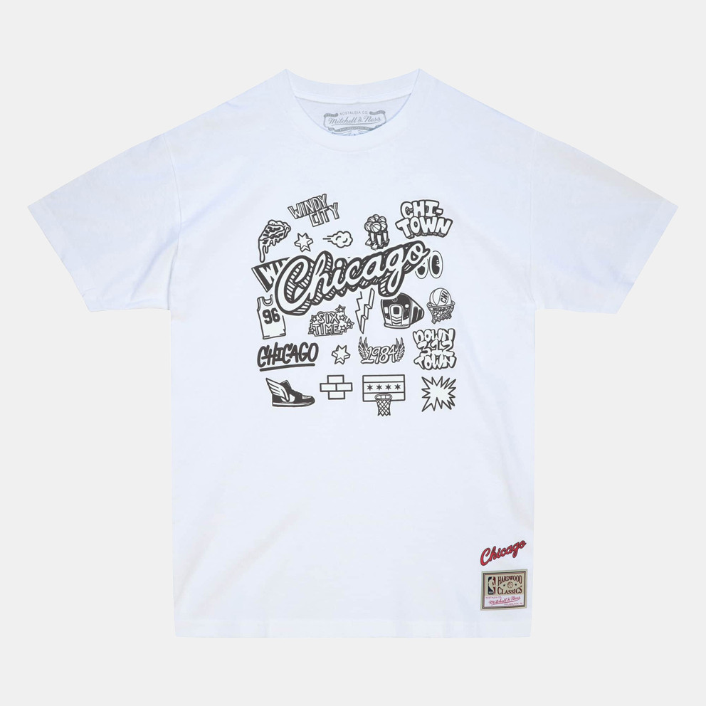 Mitchell & Ness Doodle Chicago Bulls Ανδρικό T-Shirt