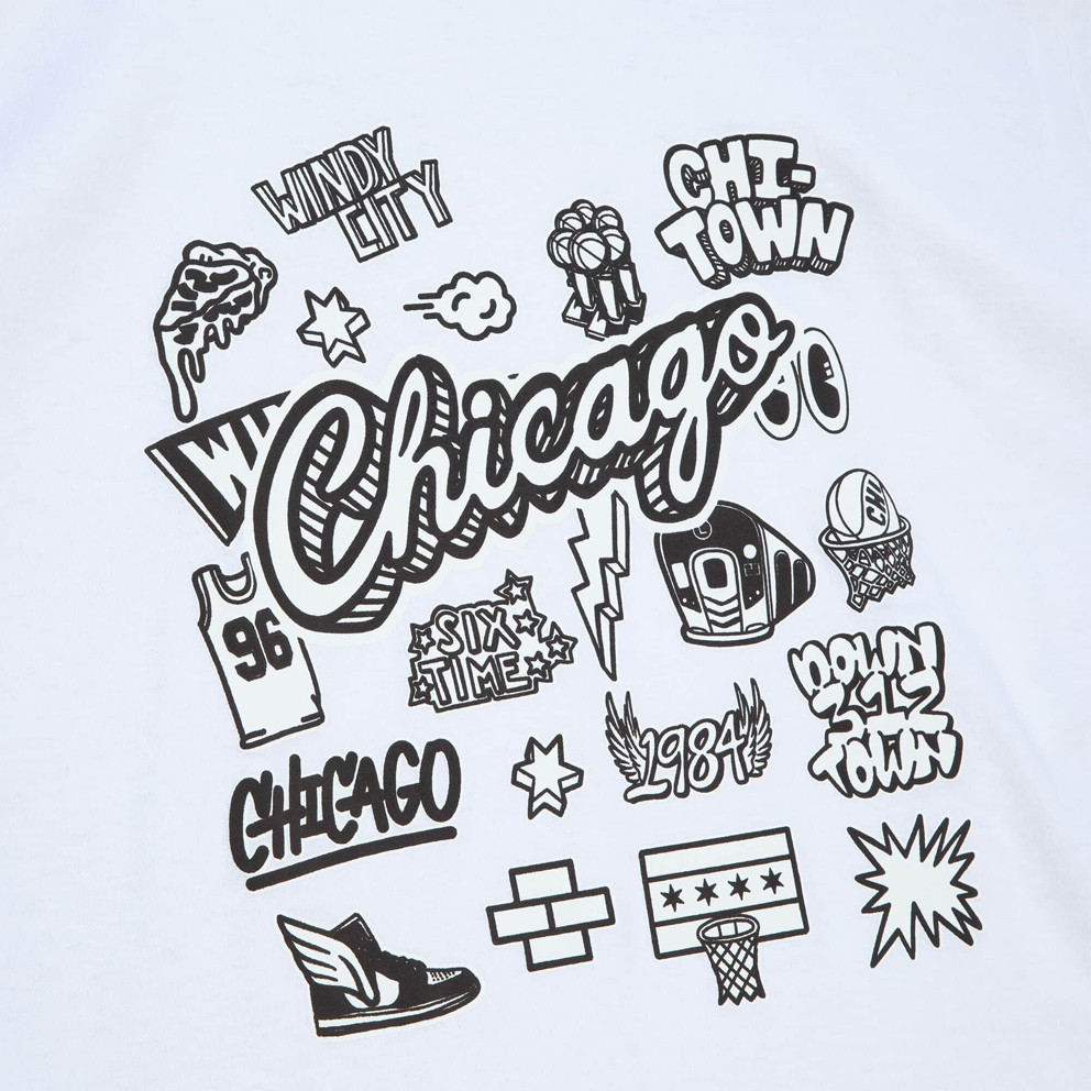 Mitchell & Ness Doodle Chicago Bulls Ανδρικό T-Shirt