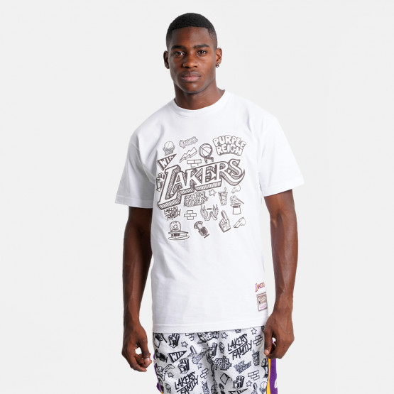 Mitchell & Ness Doodle Los Angeles Lakers Men's T-Shirt