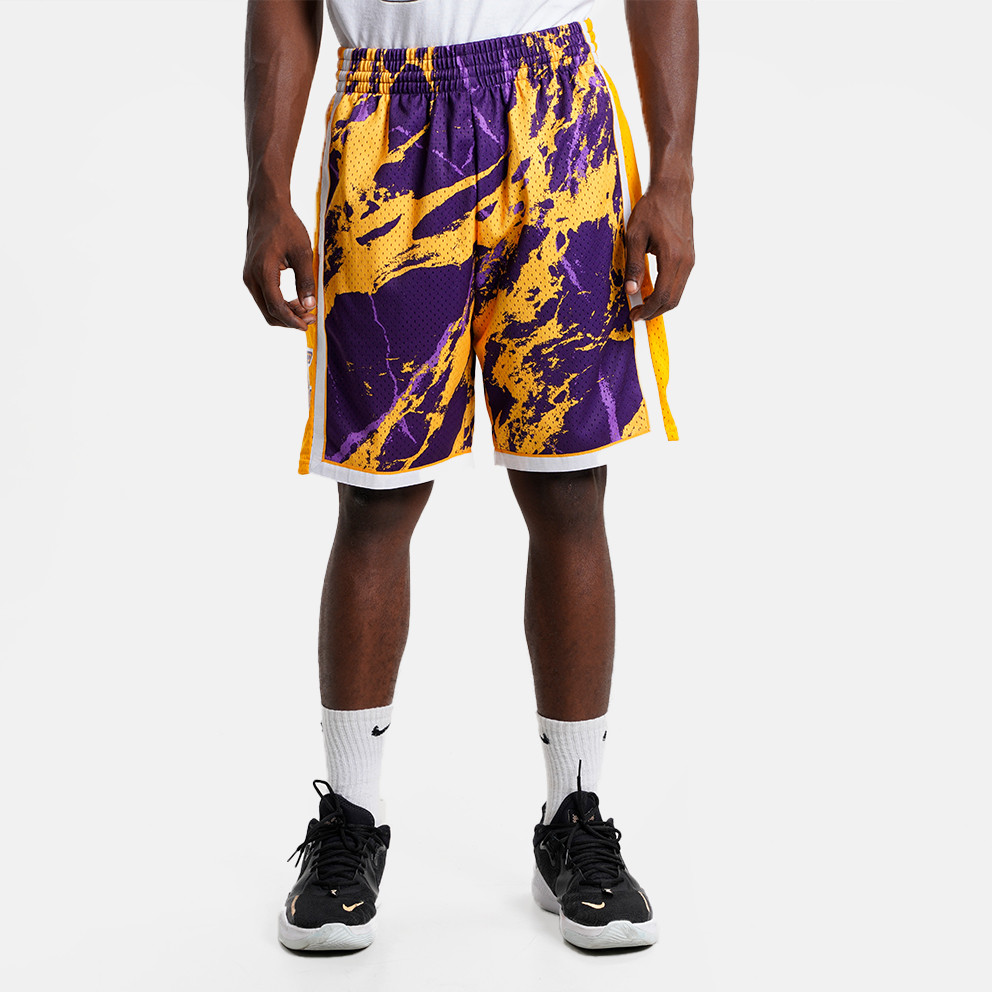 Mitchell & Ness Team Marble Los Angeles Lakers Swingman Men's Shorts ...