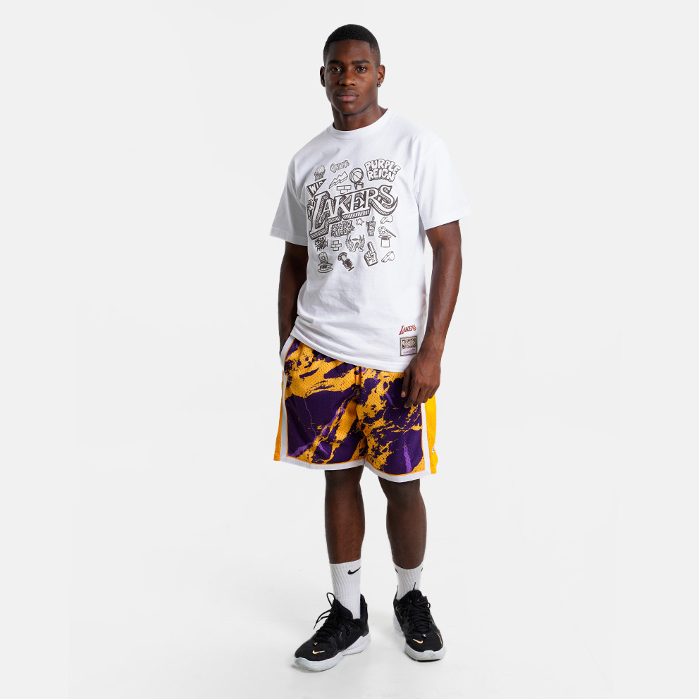 Mitchell & Ness Team Marble Los Angeles Lakers Swingman Men's Shorts ...