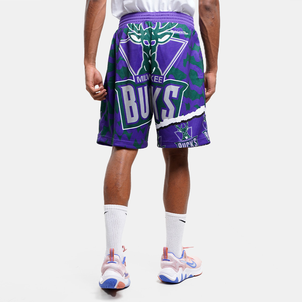 Mitchell & Ness Jumbotron 2.0 Sublimated Milwaukee Bucks  Men's Shorts