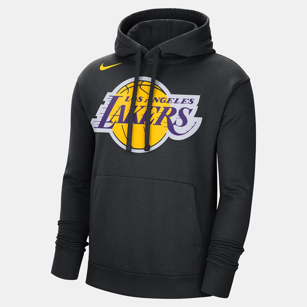 Nike NBA Los Angeles Lakers Fleece Ανδρική Μπλούζα με Κουκούλα