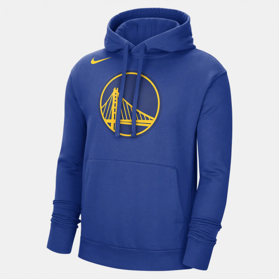 Nike NBA Golden State Warriors Fleece Ανδρική Μπλούζα με Κουκούλα