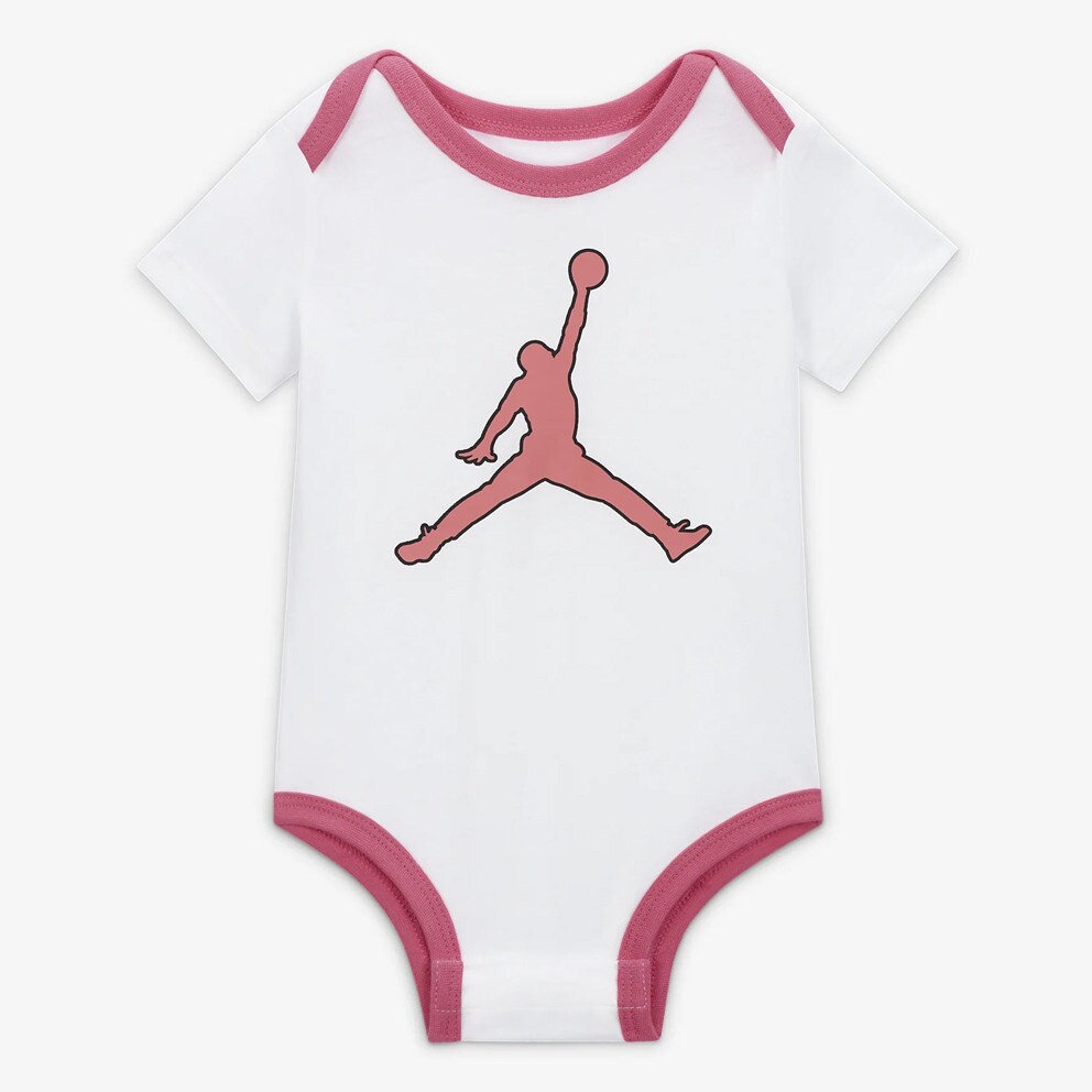 Jordan Air Comic 3-Pack Kids' Bodysuit Set Pink White 55B902-AA7