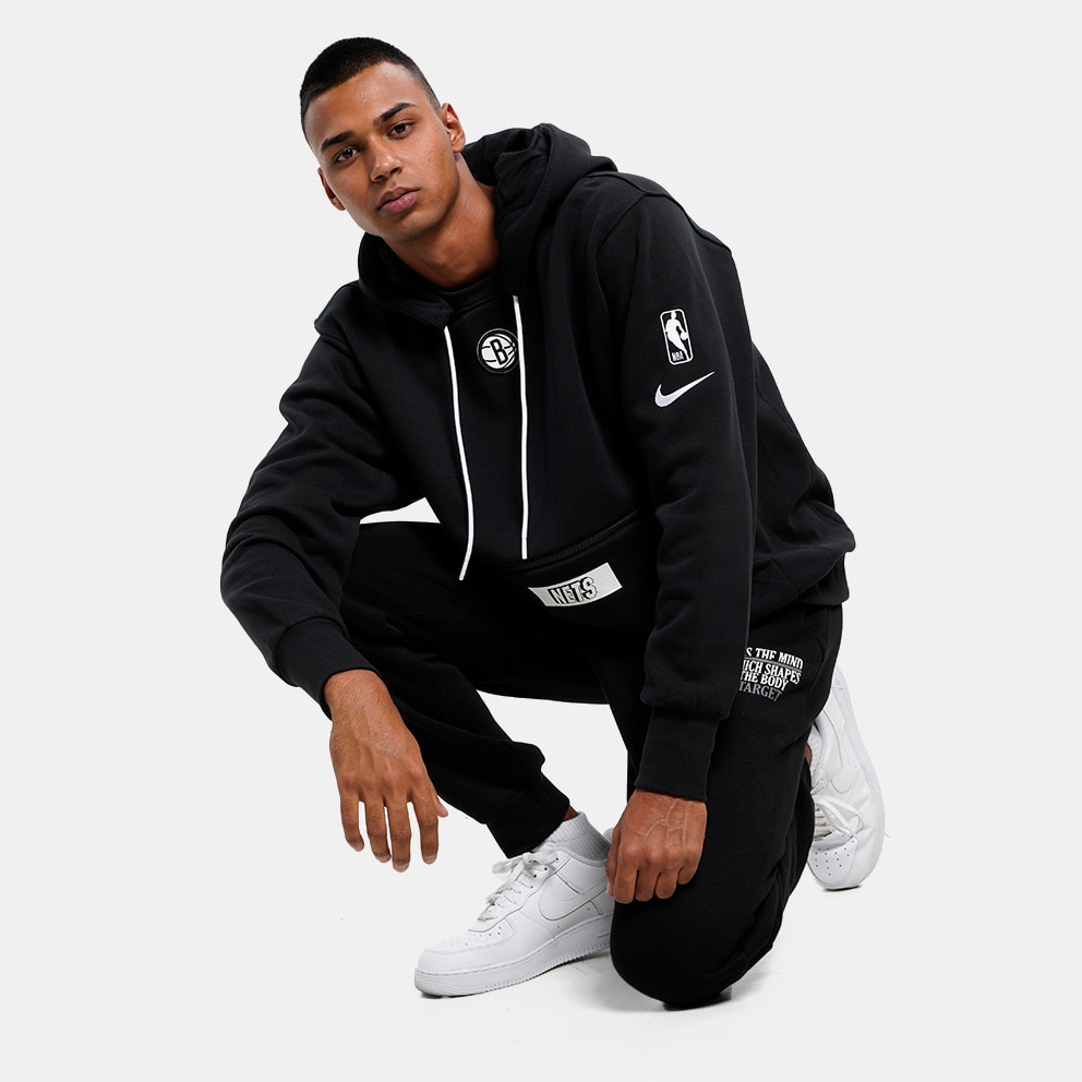 Nike NBA Brooklyn Nets Courtside Fleece Ανδρική Μπλούζα με Κουκούλα