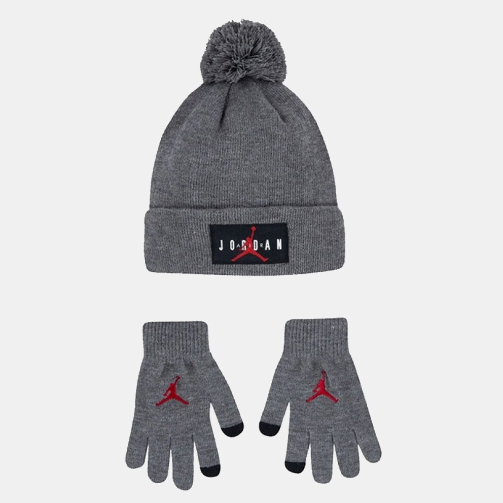 Jordan Jumpman Pom Παιδικό Σετ Σκούφου με Γάντια