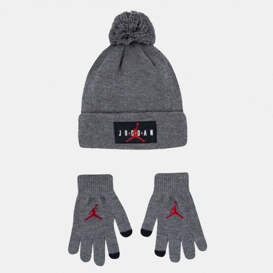 Jordan Jumpman Pom Παιδικό Σετ Σκούφου με Γάντια