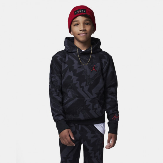 Jordan Essentials Aop Fleece Παιδική Μπλούζα με Κουκούλα