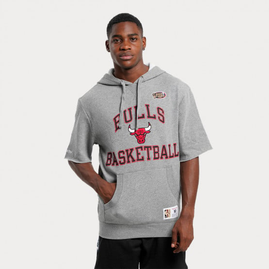 Mitchell & Ness NBA Chicago Bulls Ανδρικό T-Shirt με Κουκούλα