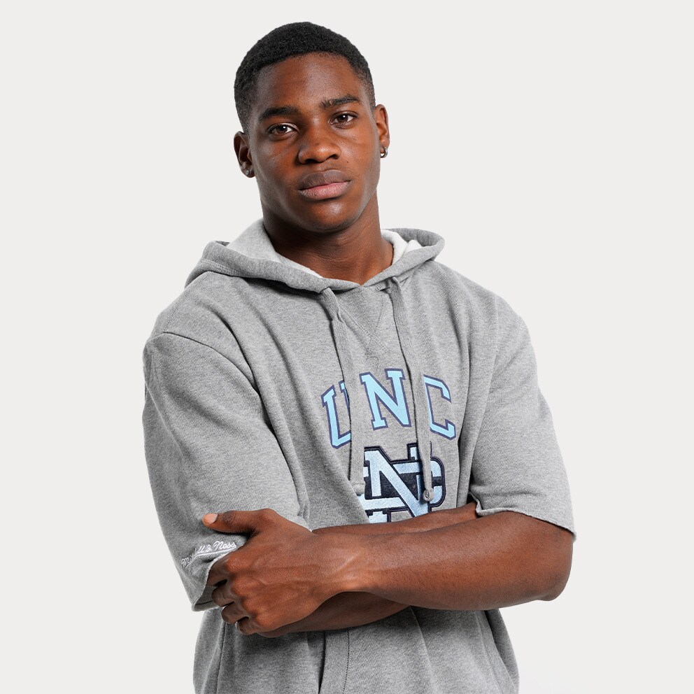 Mitchell & Ness ΝΒΑ North Carolina Tar Heels Ανδρικό T-Shirt με Κουκούλα