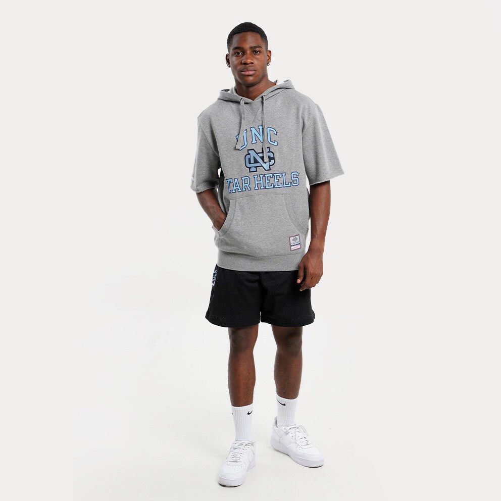 Mitchell & Ness ΝΒΑ North Carolina Tar Heels Ανδρικό T-Shirt με Κουκούλα