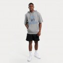 Mitchell & Ness ΝΒΑ North Carolina Tar Heels Ανδρικό T-Shirt με Κουκούλα