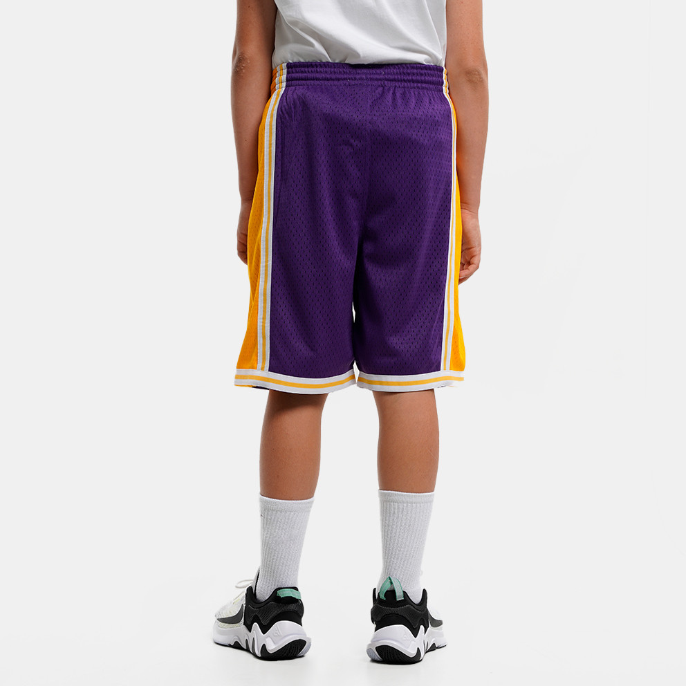Mitchell & Ness Nba Swingman Los Angeles Lakers Kids Shorts