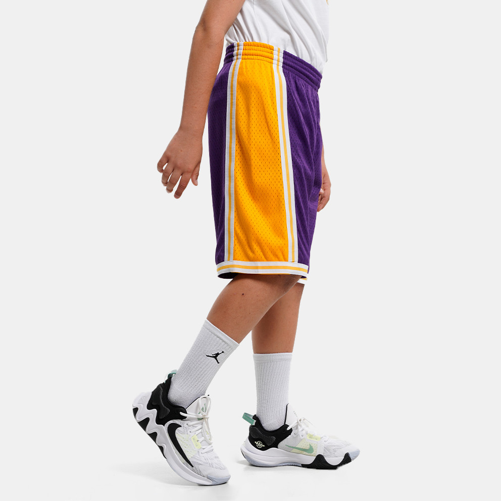 Mitchell & Ness Nba Swingman Los Angeles Lakers Kids Shorts
