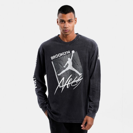 NIKE NBA BROOKLYN NETS COURTSIDE ELEMENT LONG-SLEEVE TEE BLACK price €39.00