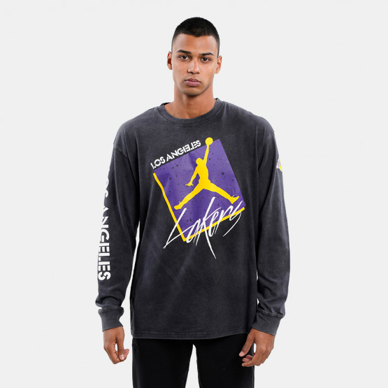 NIKE NBA LOS ANGELES LAKERS COURTSIDE CITY EDITION LONG-SLEEVE TEE BLACK  for £35.00