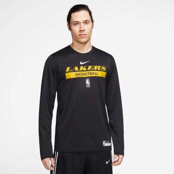 Nike NBA Los Angeles Lakers Ανδρική Μπλούζα με Μακρύ Μανίκι