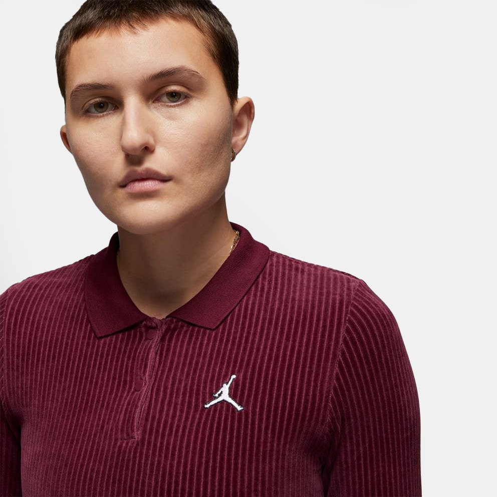 Jordan Flight Velour Γυναικεία Mπλούζα με Μακρύ Μανίκι