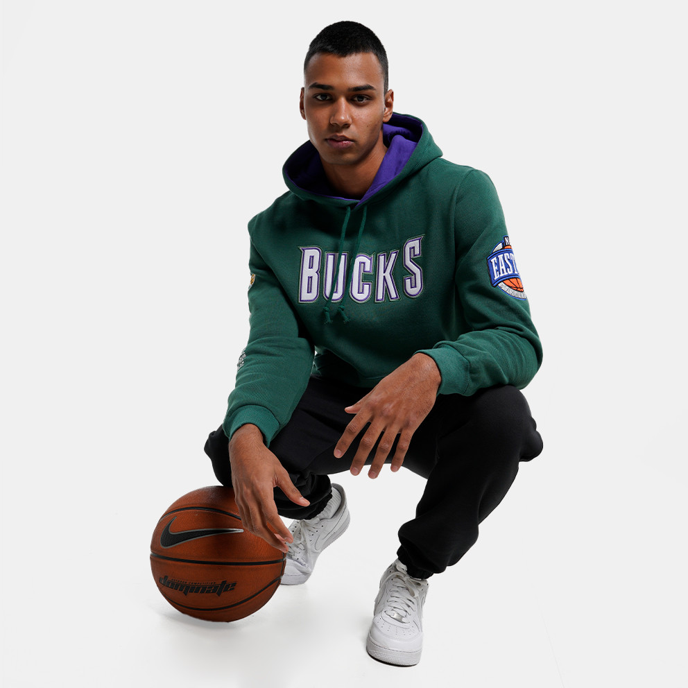 Mitchell & Ness NBA Team Origins Milwaukee Bucks Ανδρική Μπλούζα με Κουκούλα