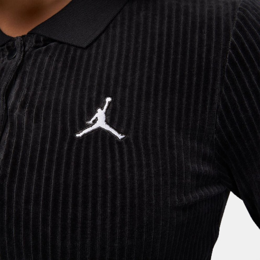 Jordan Flight Velour Γυναικεία Mπλούζα με Μακρύ Μανίκι